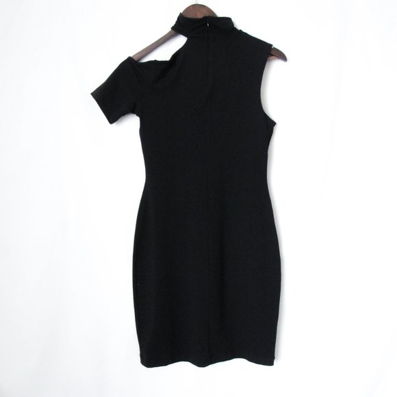 SUSANA MONACO Black Bodycon Asymmetrical Mini Dress Revolve Size-Small - Picture 4 of 10